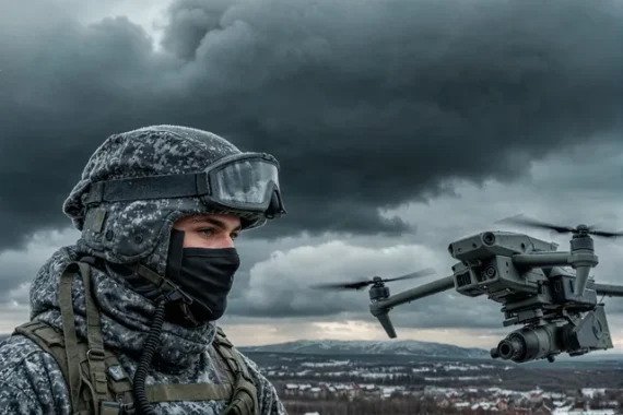 640-military-man-looks-at-a-drone-with-a-mine-close-up